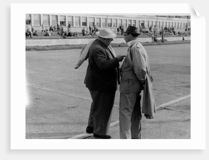 Alfred Neubauer making a point, c1954-c1955 by Unknown
