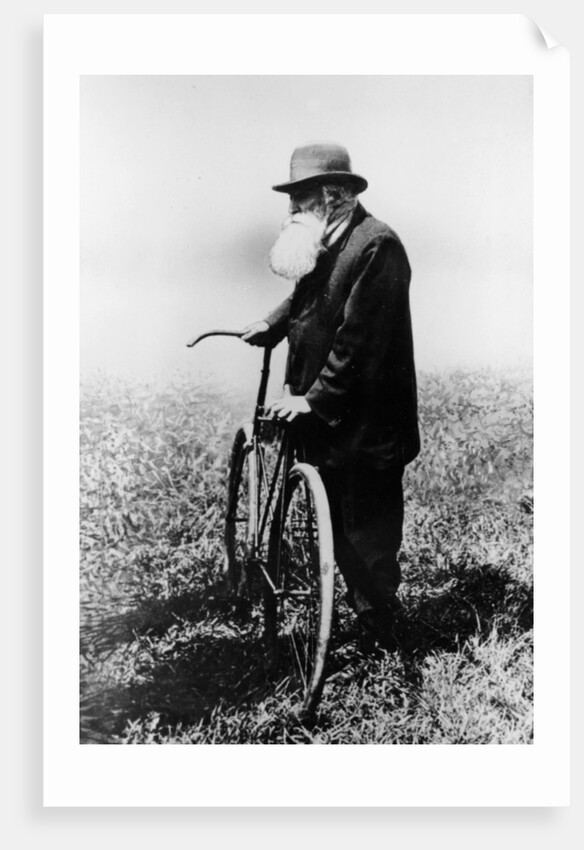 John Boyd Dunlop with bicycle, July 1918 by Unknown