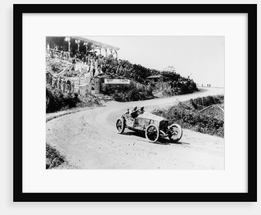 T Pilette in a Mercedes 4.5 litre at the French Grand Prix, Lyons, 1914 by Unknown