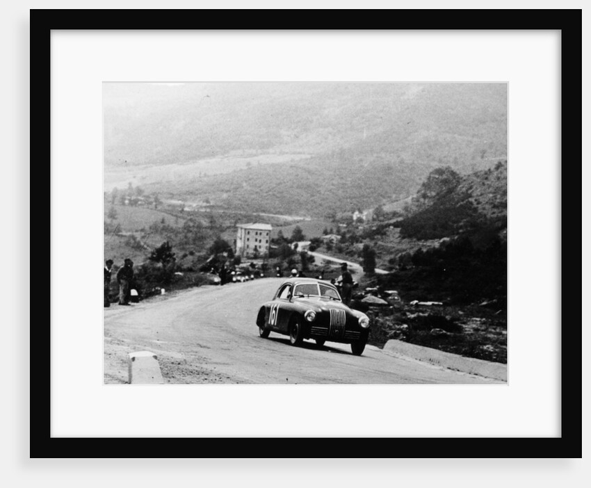 Fiat 1100S Berlinetta competing in the Mille Miglia, Italy, 1947 by Unknown