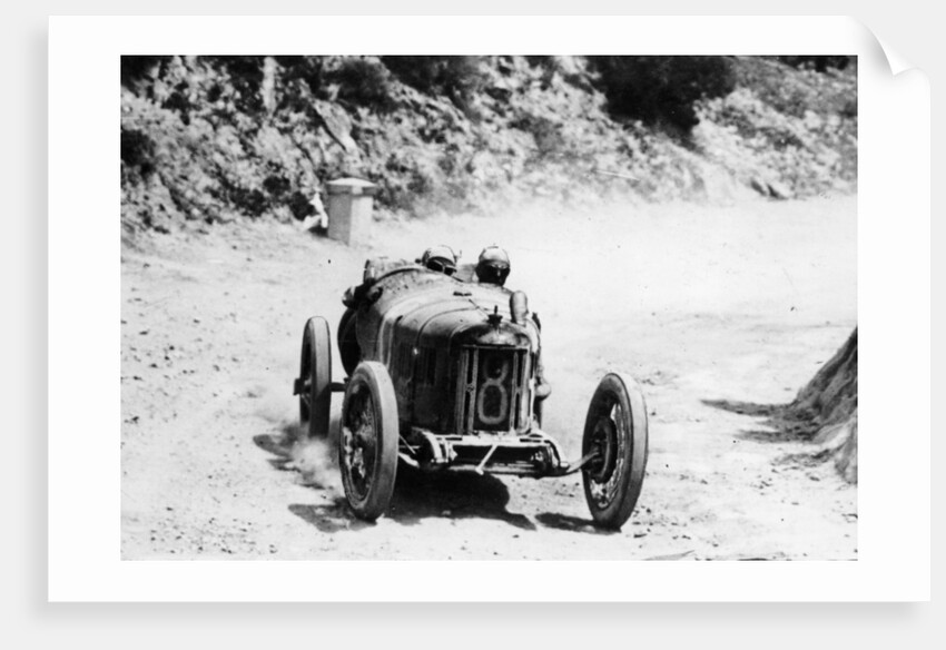 Pietro Bordino in a Fiat 803, in the Targa Florio race, Sicily, 1924 by Unknown