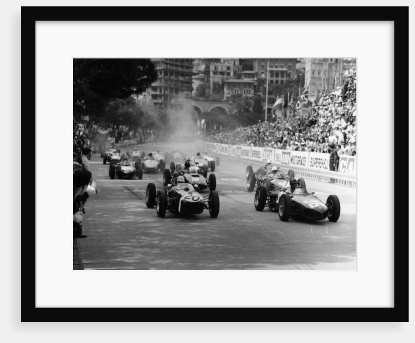 The start of the Monaco Grand Prix, Monte Carlo, 1961 by Unknown