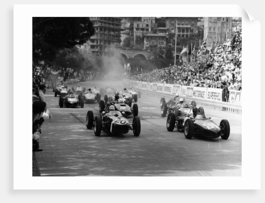 The start of the Monaco Grand Prix, Monte Carlo, 1961 by Unknown