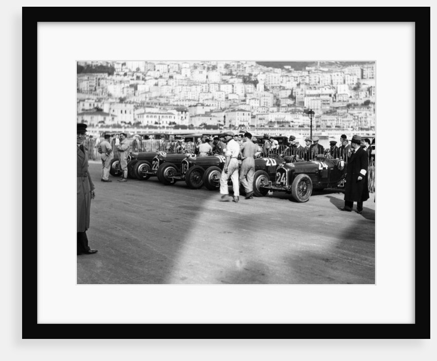 A line of Alfa Romeos at the Monaco Grand Prix by Anonymous