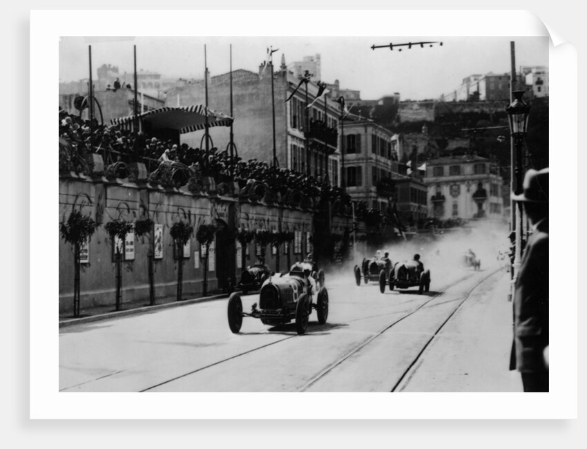 Start of the inaugural Monaco Grand Prix by Anonymous