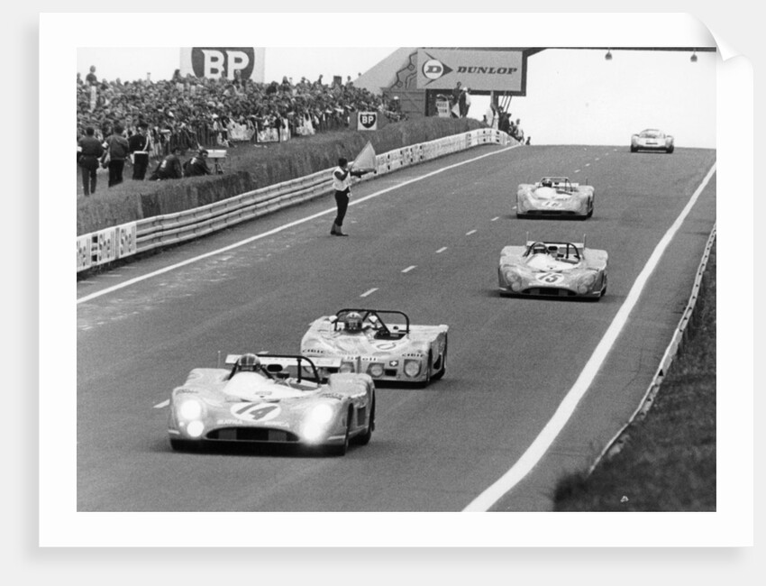 Matra-Simca 670 leading a Lola T280, Le Mans, France, 1972 by Unknown