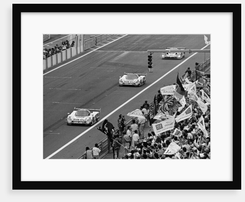 Jaguars taking the first two places at the Le Mans 24 Hours, France, 1990 by Unknown