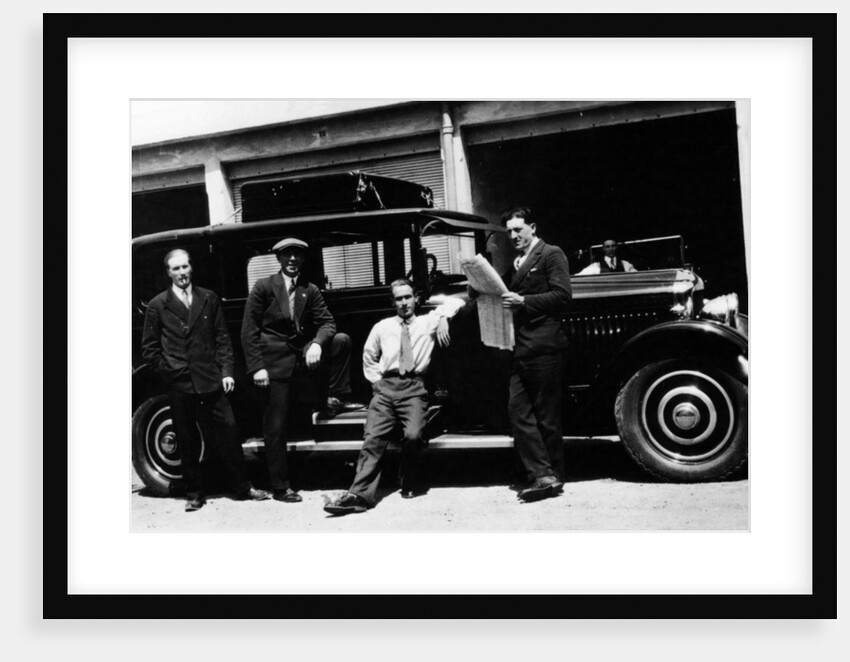 Chauffeurs with a Minerva, France by Unknown