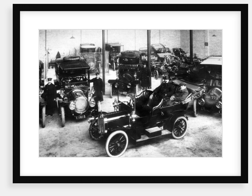 Chauffeurs showing private parking spaces by Unknown