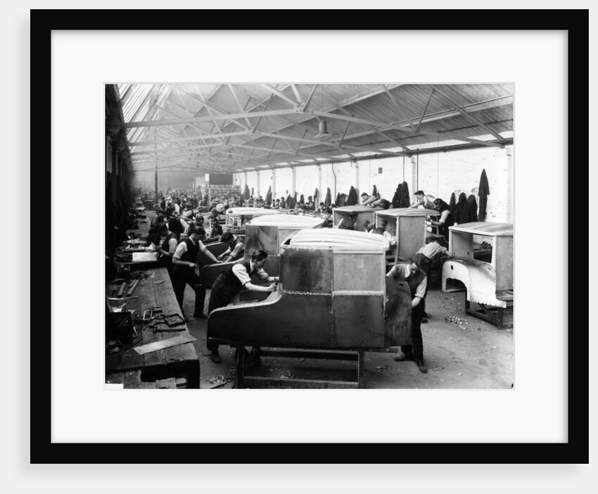 The panelling department at the Morris factory by Anonymous