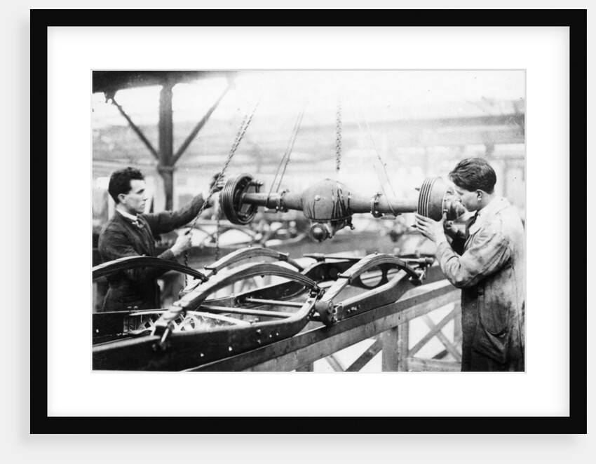 Two men at work on the production line, Cubitt factory, c1920-c1921 by Unknown