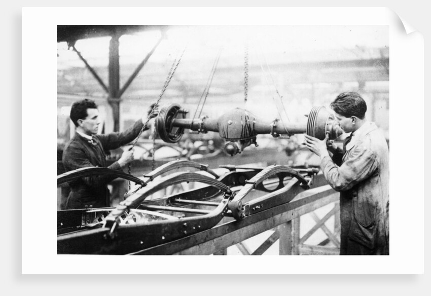 Two men at work on the production line, Cubitt factory, c1920-c1921 by Unknown