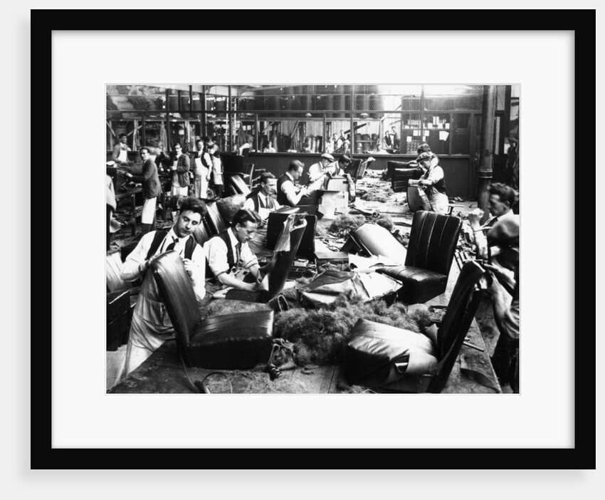 Upholstery department, Morris factory, mid 1920s by Unknown