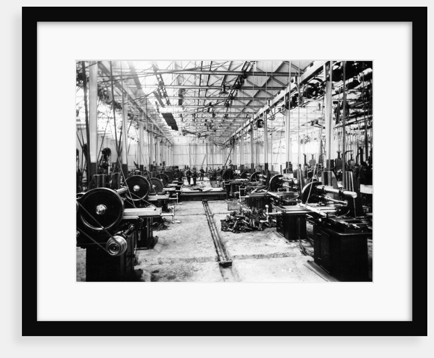 Machine shop in the Argyll car factory, Glasgow, c1899-c1930 by Unknown