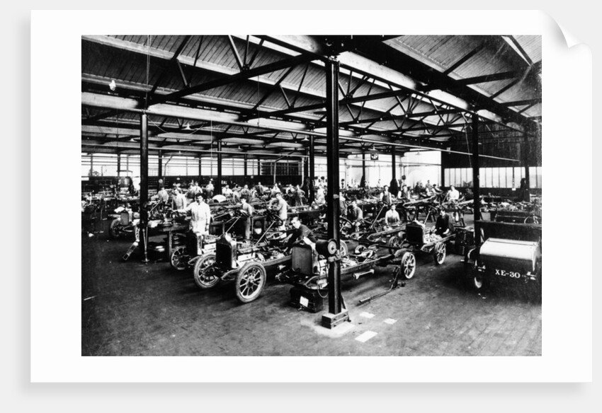 Interior of the Calcott car factory, Coventry, Warwickshire, April, 1921 by Unknown