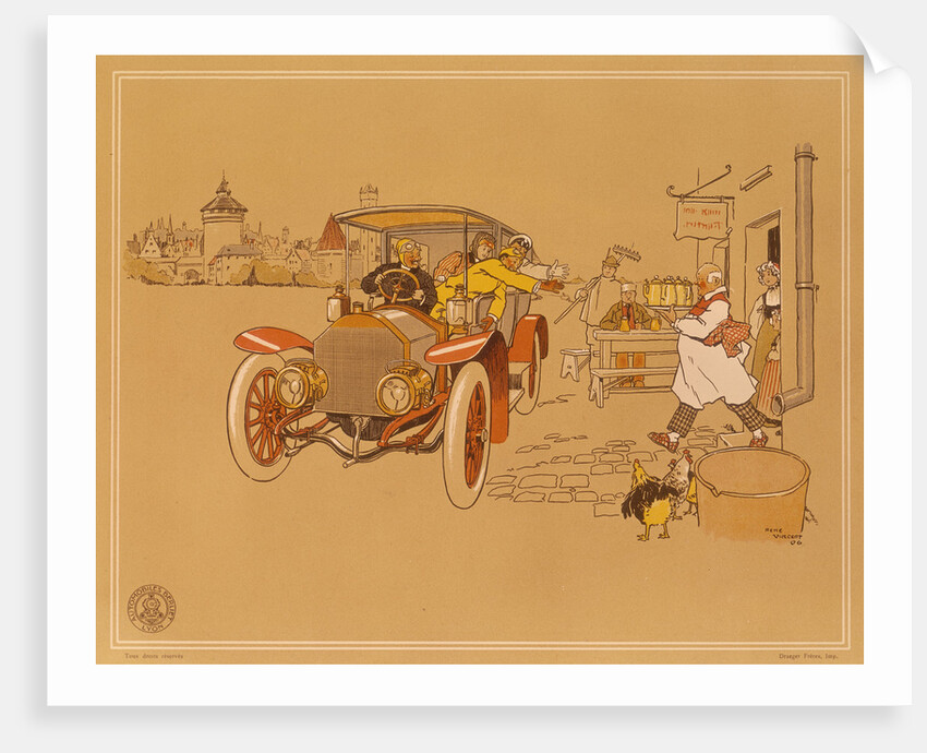 Poster advertising Berliet cars, 1906 by René Vincent