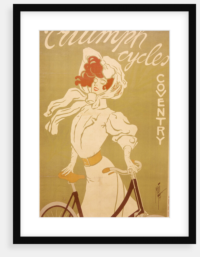 Poster advertising Triumph bicycles, 1907 by Misti