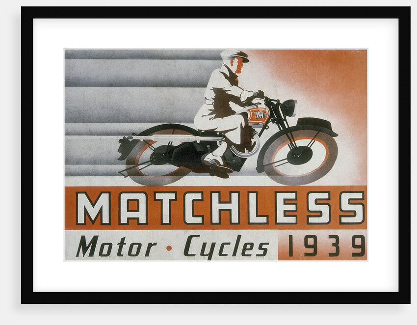Poster advertising Matchless motor bikes, 1939 by Unknown