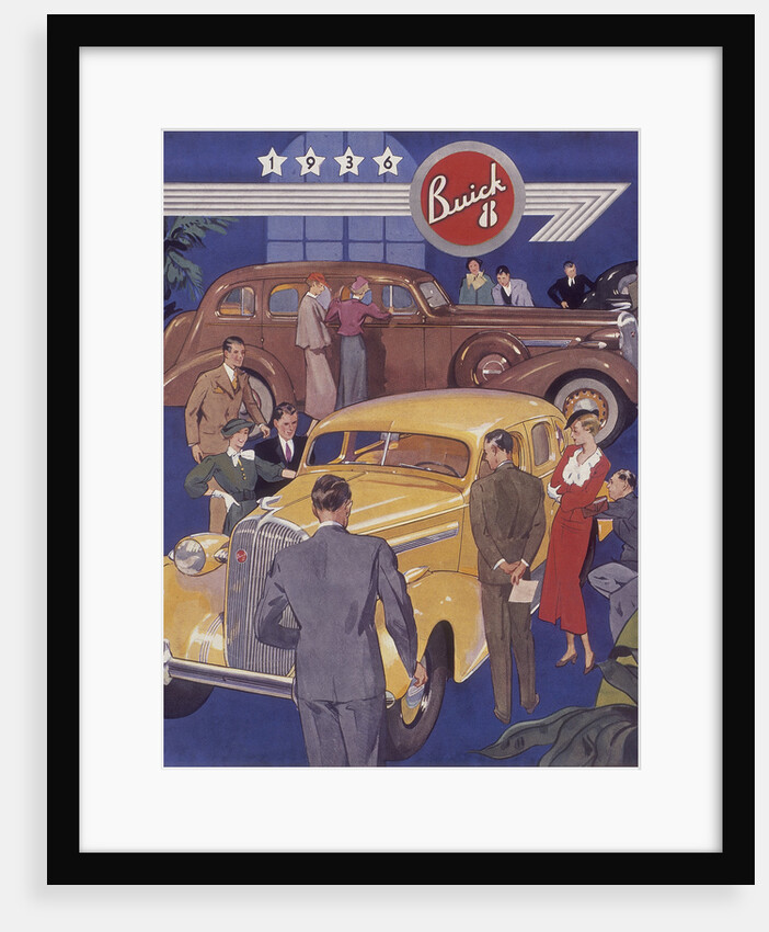 Poster advertising Buick cars, 1936 by Unknown