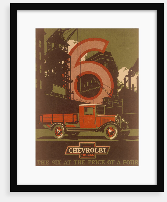 Poster advertising Chevrolet trucks, (c1930s?) by Unknown
