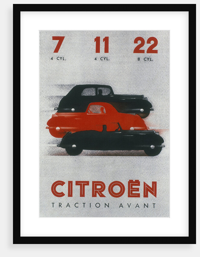 Poster advertising Citroën cars, 1934 by Unknown