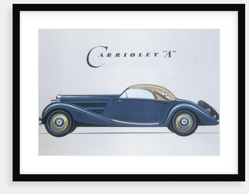 Poster advertising Mercedes-Benz cars, 1939 by Unknown