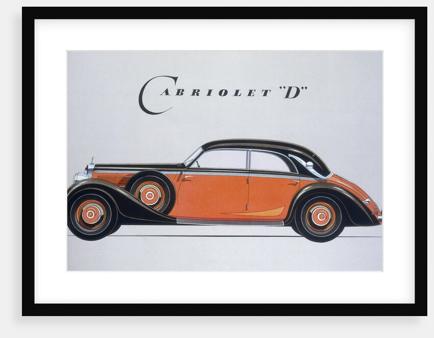 Poster advertising Mercedes-Benz cars, 1939 by Unknown