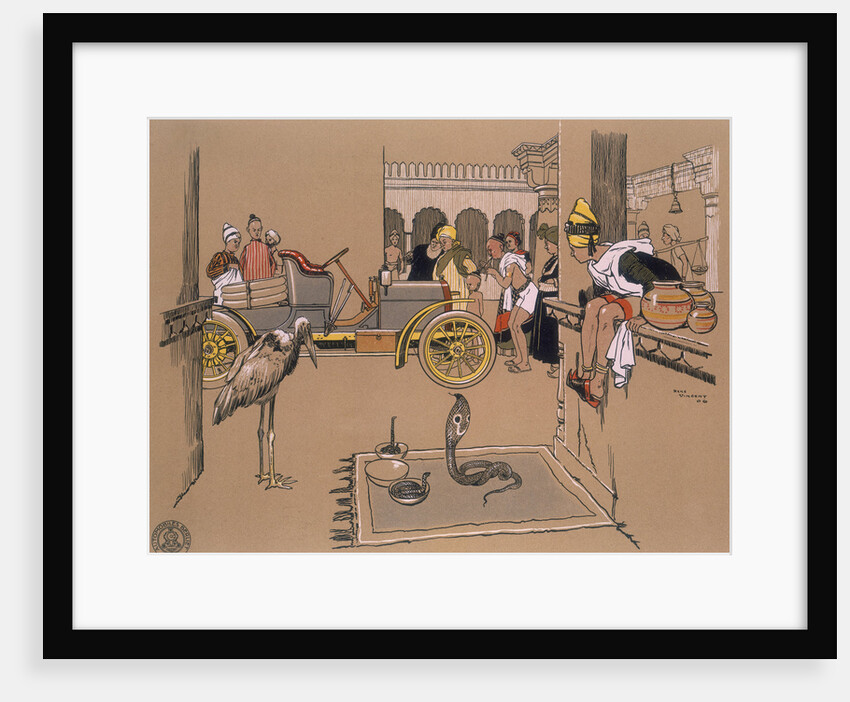 A Berliet car in a Bazaar by Anonymous