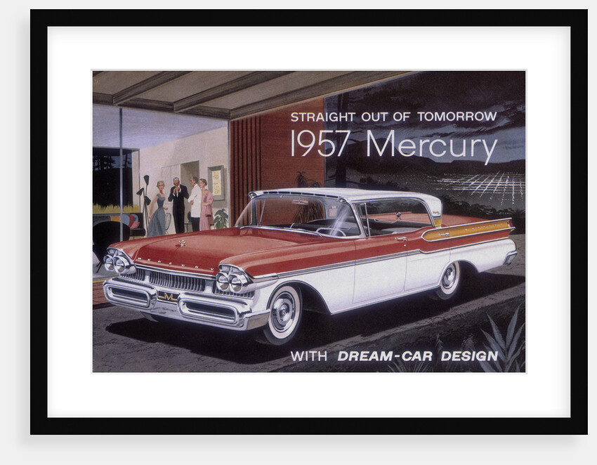 Poster advertising a Mercury car, 1957 by Unknown
