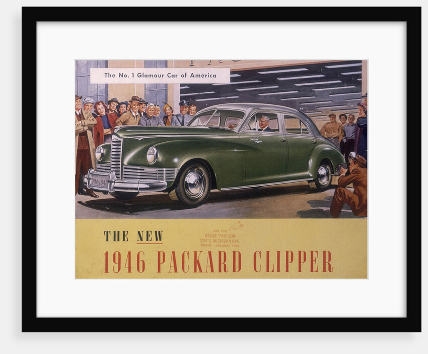 Poster advertising a Packard Clipper, 1946 by Unknown