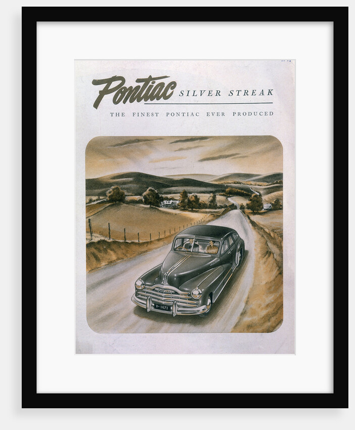Poster advertising a Pontiac Silver Streak, 1947 by Unknown