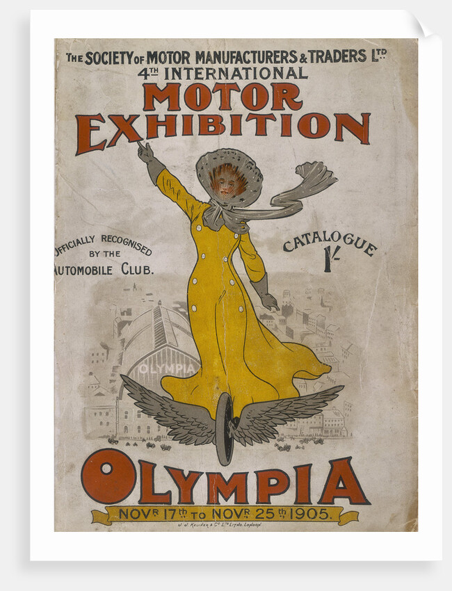 Poster advertising the Olympia Motor Exhibition, 1905 by Unknown