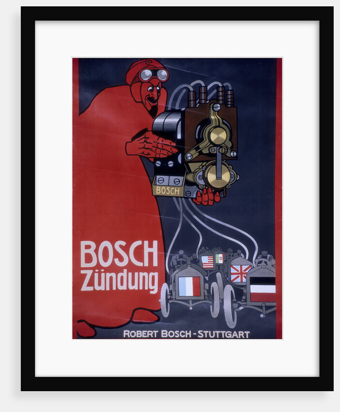 Poster advertising Bosch ignition systems by Unknown