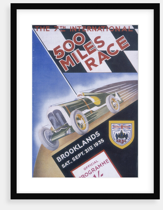 A programme for Brooklands 500 miles race, 1935 by Unknown