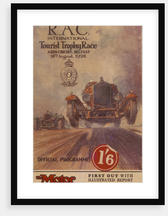 A programme for the RAC International Tourist Trophy Race, Belfast, Northern Ireland, 1929 by Unknown