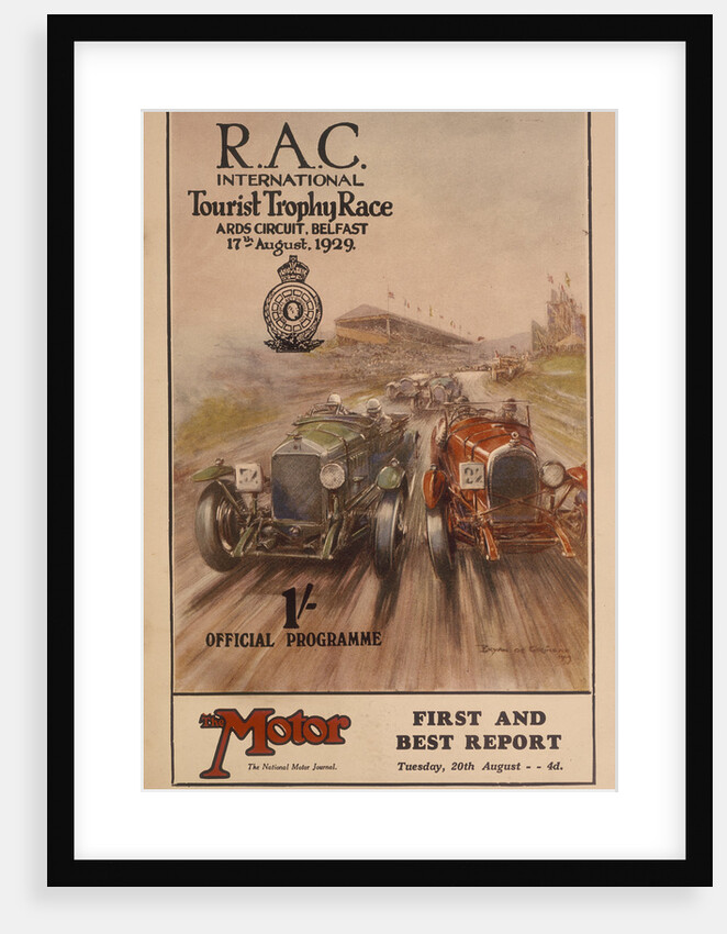 A programme for the RAC International Tourist Trophy Race, Belfast, Northern Ireland, 1929 by Unknown
