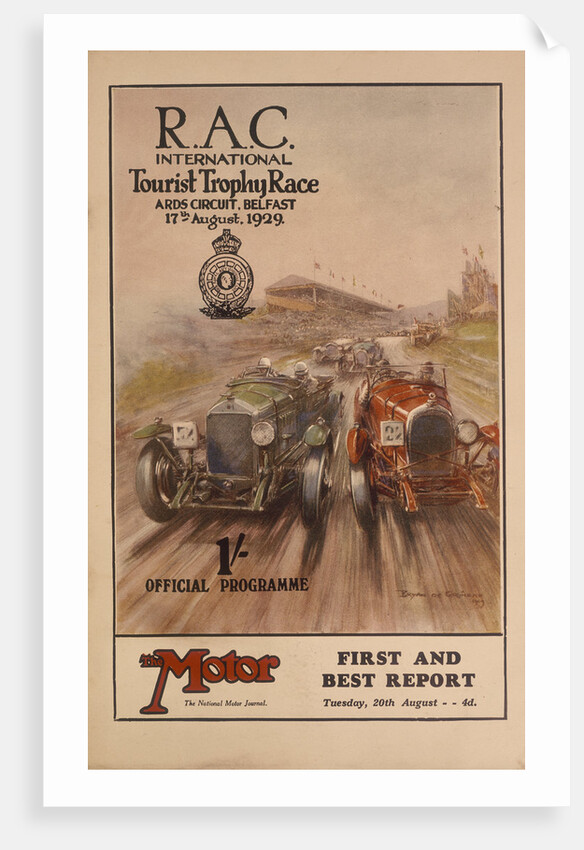 A programme for the RAC International Tourist Trophy Race, Belfast, Northern Ireland, 1929 by Unknown