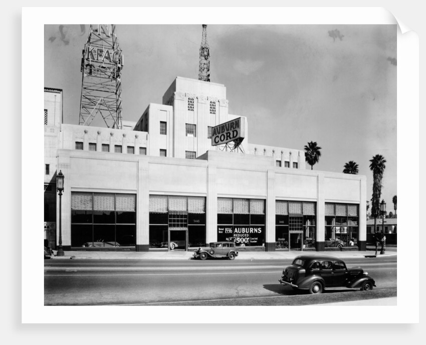 Auburn and Cord car showroom, USA, 1936 by Unknown