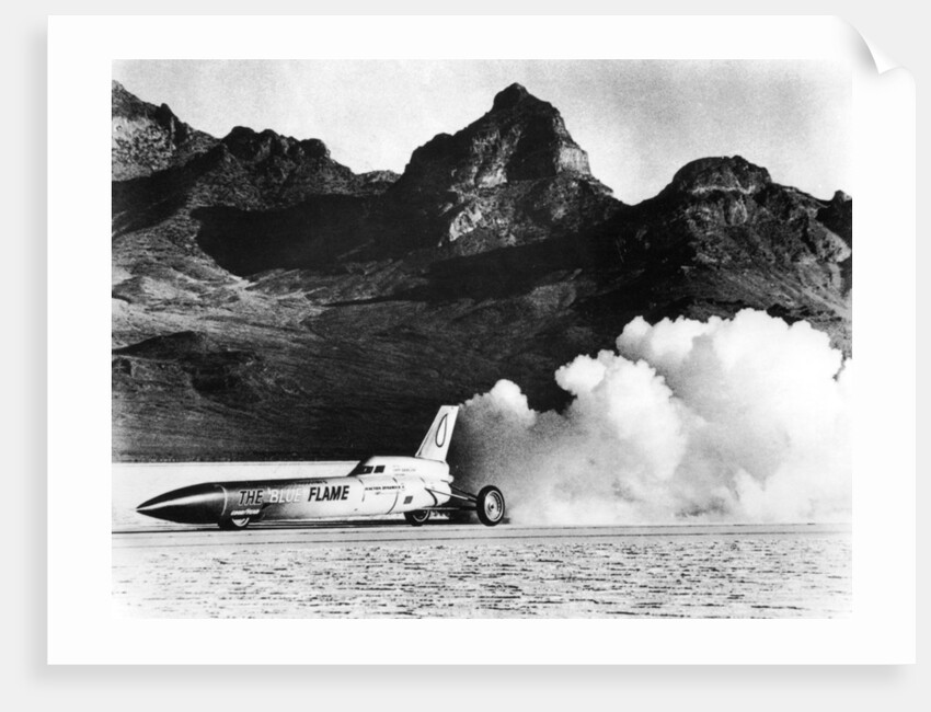 'Blue Flame' rocket-powered car, c1970 by Unknown