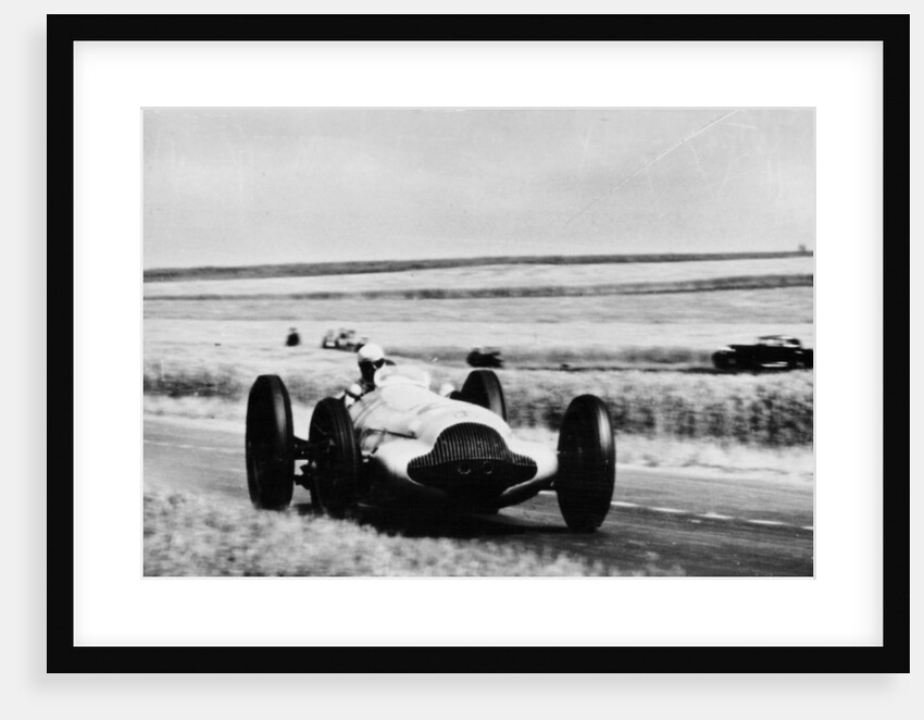 3 litre Mercedes in action by Anonymous