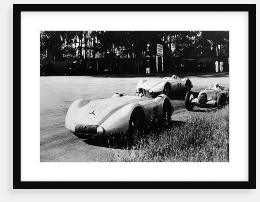 Mercedes Streamliner cars competing in the Avusrennen, Berlin, 1937 by Unknown