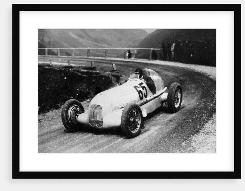Rudolf Caracciola driving Mercedes-Benz W25 Grand Prix car by Anonymous