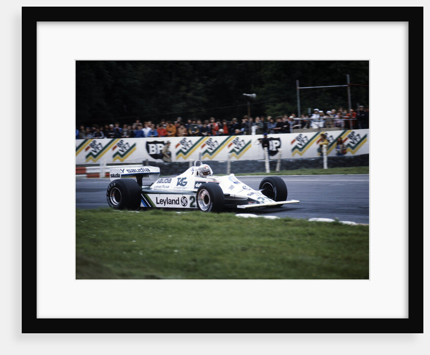Alan Jones racing a Williams-Cosworth FW07B, British Grand Prix, Brands Hatch, 1980 by Unknown