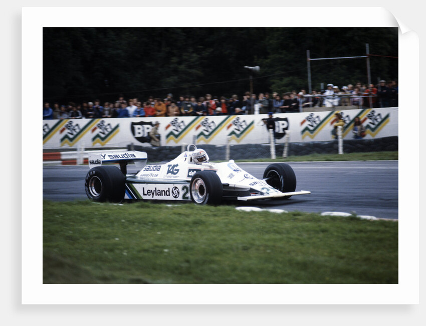 Alan Jones racing a Williams-Cosworth FW07B, British Grand Prix, Brands Hatch, 1980 by Unknown