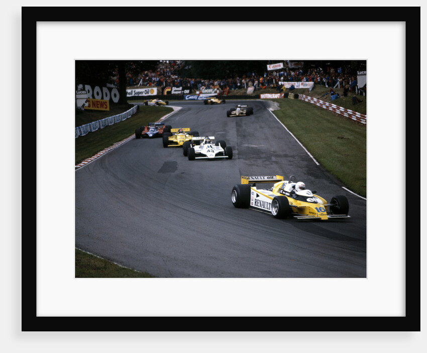Rene Arnoux in the British Grand Prix, Brands Hatch, 1980 by Unknown