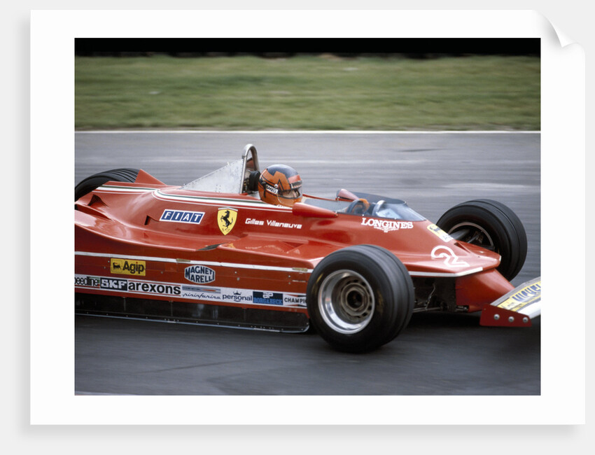 Gilles Villeneuve racing a Ferrari 312T5, British Grand Prix, Brands Hatch, 1980 by Unknown