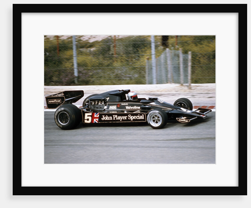 Mario Andretti racing a JPS Lotus-Cosworth 78, Spanish Grand Prix, Jarama, Spain, 1977 by Unknown