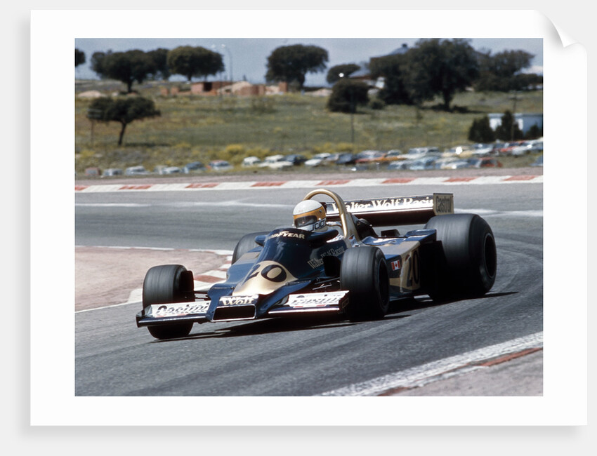 Jody Scheckter racing a Wolf-Cosworth WR2, Spanish Grand Prix, Jarama, Spain, 1977 by Unknown