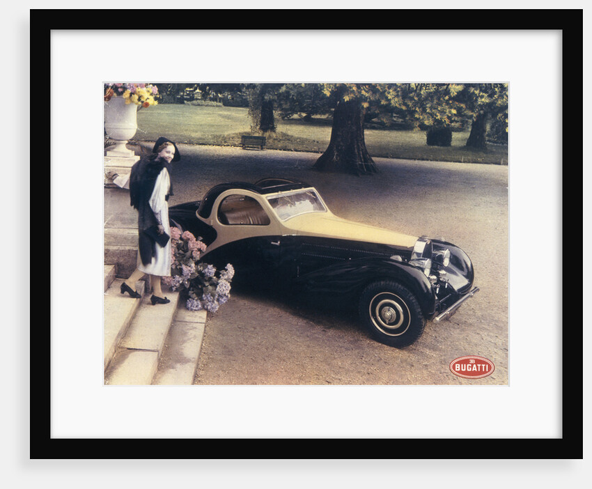 A page from a 1935 Bugatti brochure by Unknown