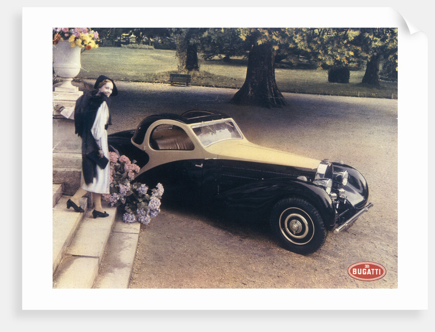 A page from a 1935 Bugatti brochure by Unknown